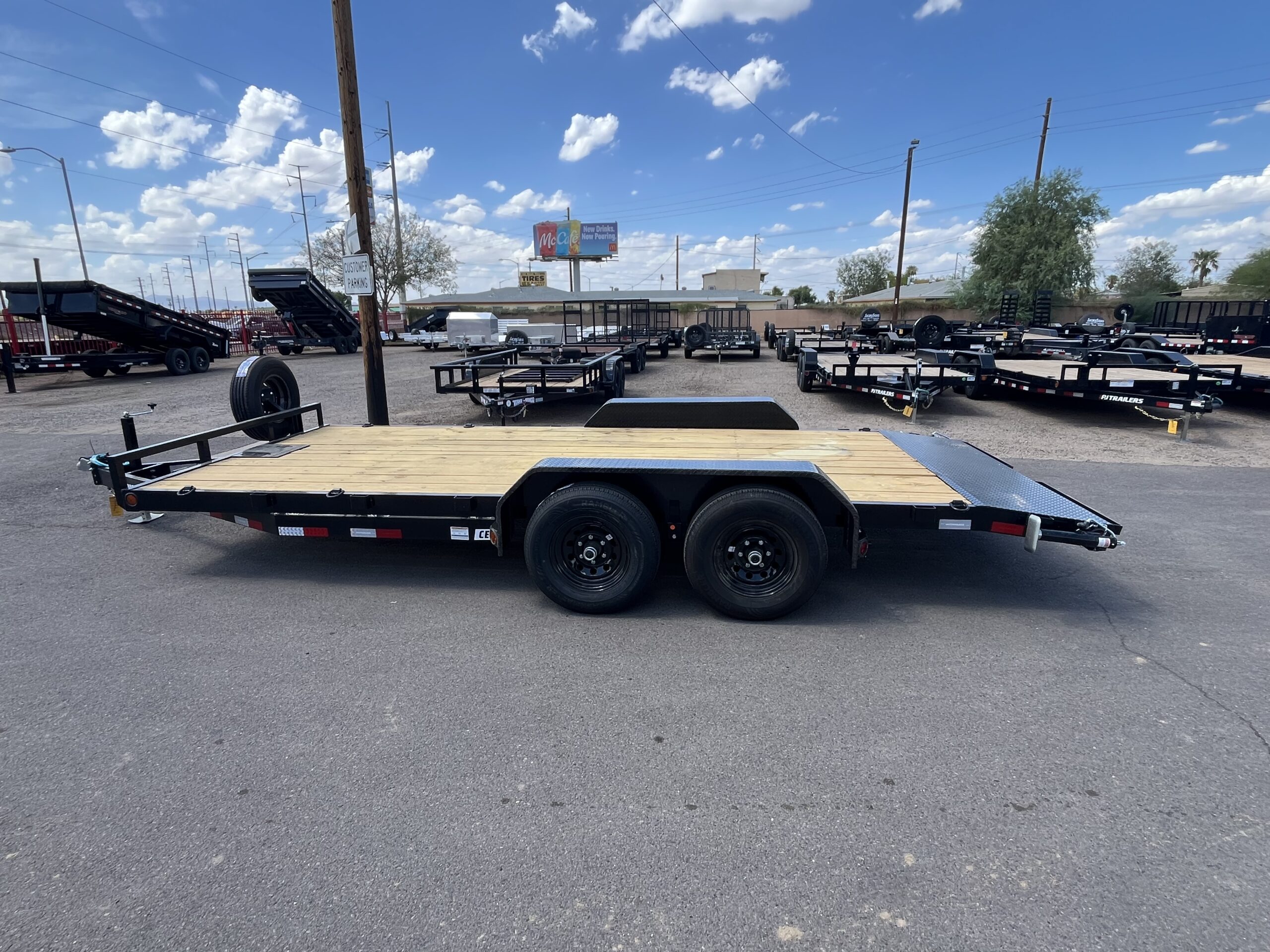 18x83 Tandem Axle Channel Equipment, 10K GVWR, Slide-In Ramps - Image 4