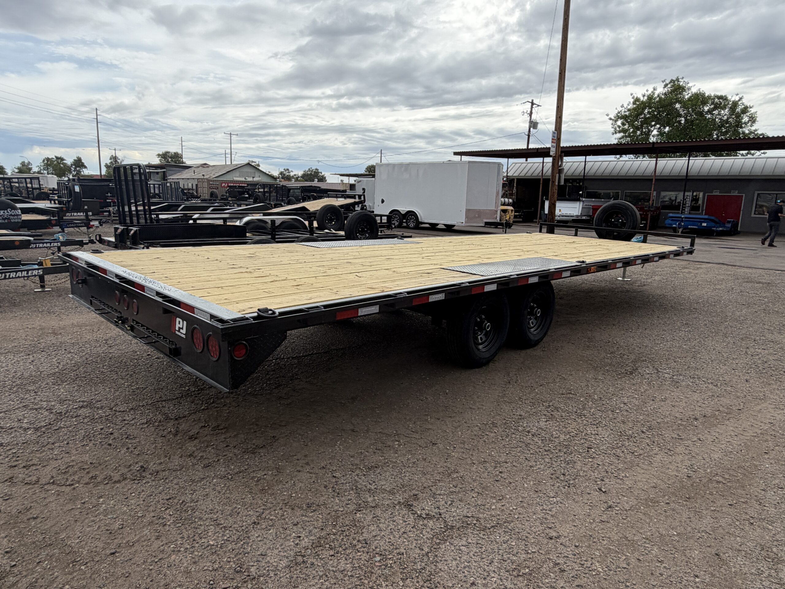 24x102 Tandem Axle Deckover, 10K GVWR, Slide In Ramps - Image 3