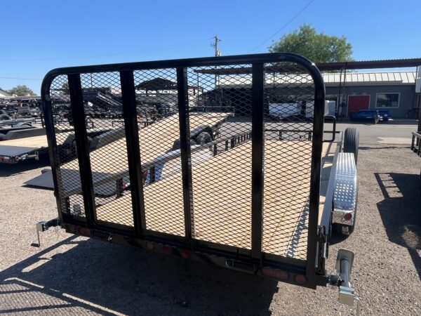 20x83 Tandem Axle, 10K GVWR, Channel Utility w/ 4' Fold Up Gate, ATV Ramps