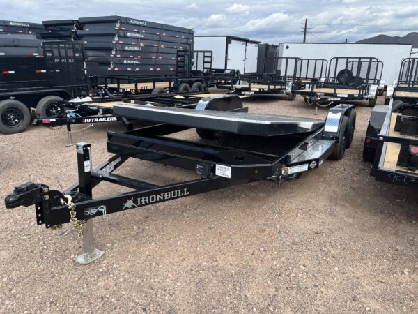 20x83 IronBull Tandem Axle Car Hauler Tilt, 10K GVWR, Steel Deck w/ Aluminum Trim