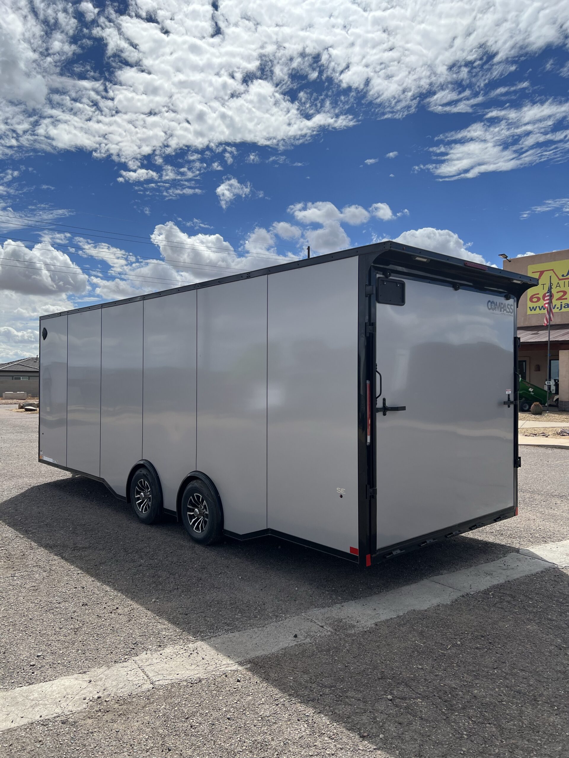 24x8.5 Jasper SE Car Hauler, 10K GVWR, White Vinyl Walls/Ceiling, Stabilizer Jacks, Ramp Door - Image 7