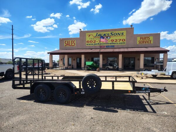 20x83 Tandem Axle, 7K GVWR, Channel Utility w/ Square Tube Siderails