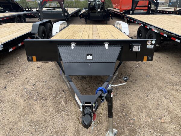 18x83 Tandem Axle Car Hauler, 7K GVWR, Slide In Ramps