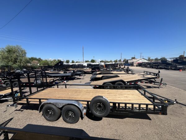 20x83 Tandem Axle, 10K GVWR, Channel Utility w/ 4' Fold Up Gate, ATV Ramps