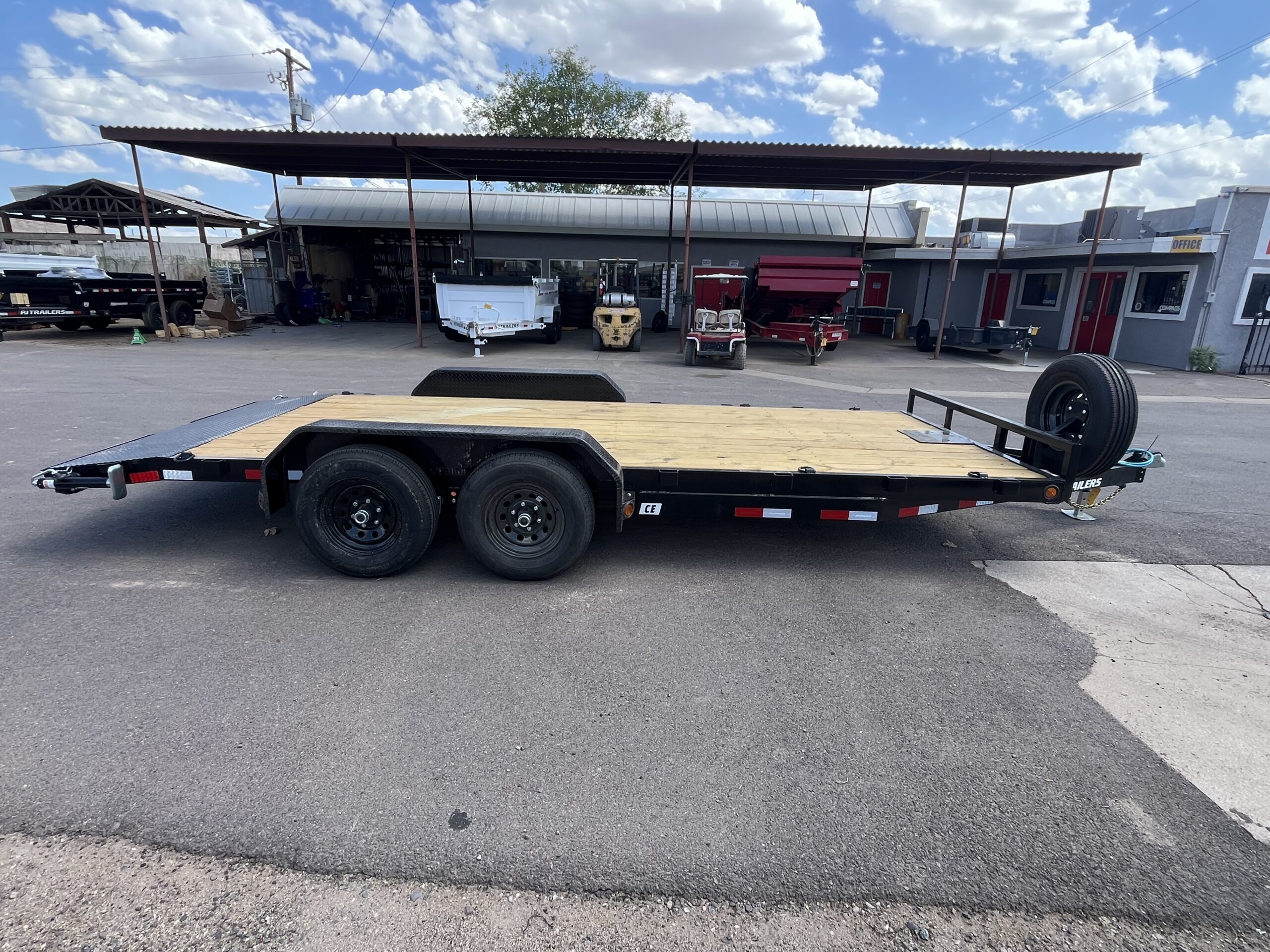 18x83 Tandem Axle Channel Equipment, 10K GVWR, Slide-In Ramps - Image 2