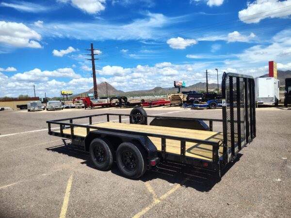 16x83 Tandem Axle, 7K GVWR, Channel Utility w/ Square Tube Siderails