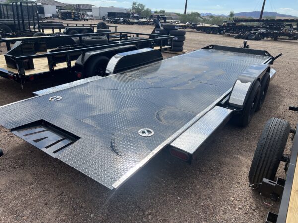 20x83 IronBull Tandem Axle Car Hauler Tilt, 10K GVWR, Steel Deck w/ Aluminum Trim