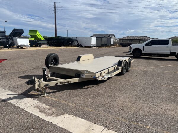 20x83 IronBull Tandem Axle Car Hauler Tilt, 10K GVWR, Steel Deck