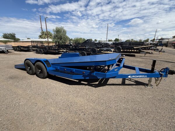 20x83 IronBull Tandem Axle Car Hauler Tilt, 10K GVWR, Steel Deck