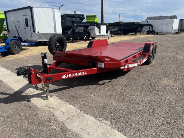 20x83 IronBull Tandem Axle Car Hauler Tilt, 10K GVWR, Steel Deck