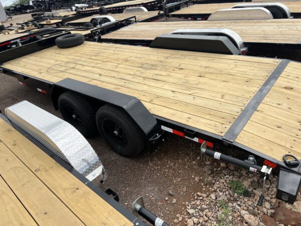 20x83 Tandem Axle Car Hauler, 10K GVWR, Slide In Ramps