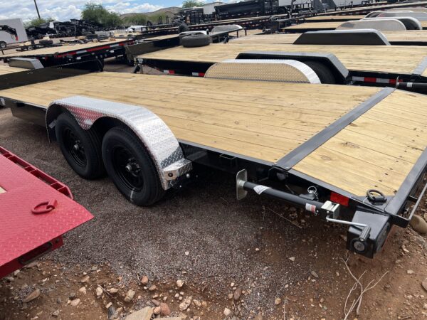 20x83 Tandem Axle Car Hauler, 7K GVWR, Slide In Ramps