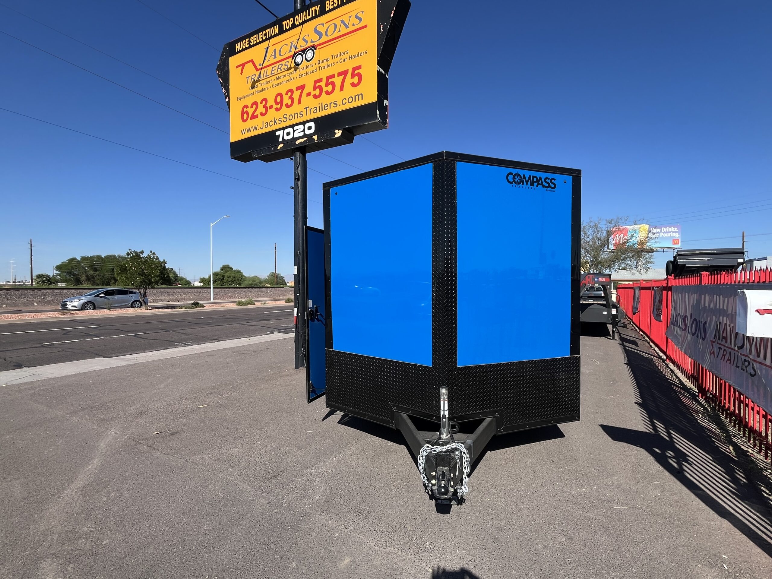 20x8.5 Jasper SE Car Hauler, 10K GVWR, Ramp Door - Image 7