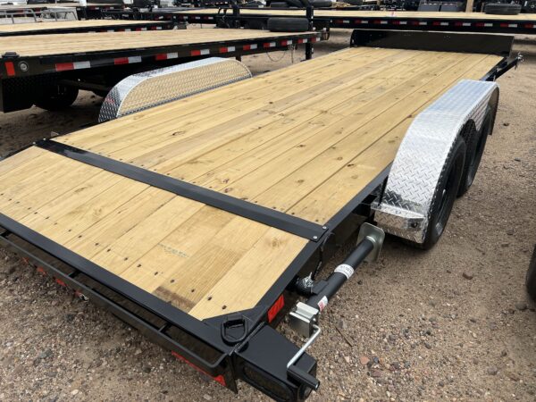18x83 Tandem Axle Car Hauler, 7K GVWR, Slide In Ramps
