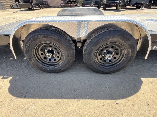 20x83 Tandem Axle, 10K GVWR, Steel Deck Car Hauler, Slide-In Ramps