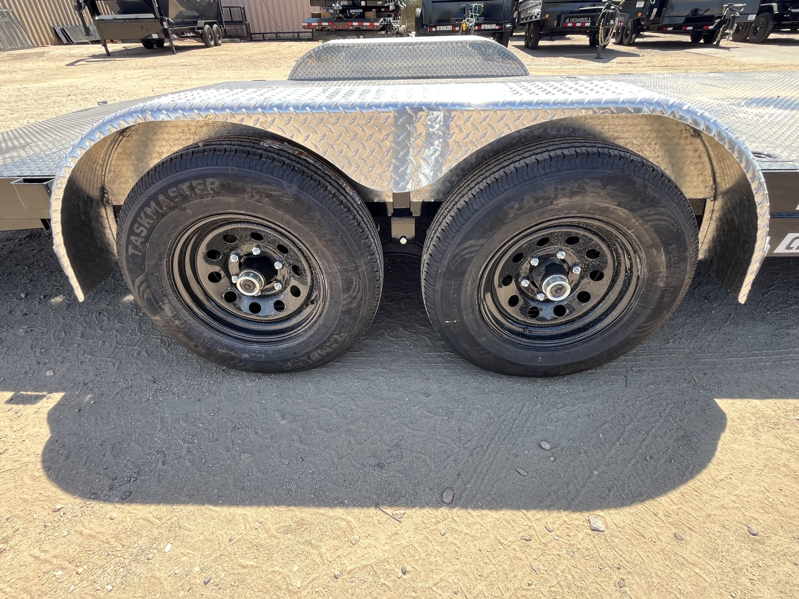 20x83 Tandem Axle, 10K GVWR, Steel Deck Car Hauler, Slide-In Ramps - Image 2