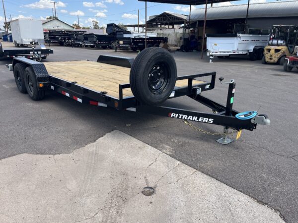 18x83 Tandem Axle Channel Equipment, 10K GVWR, Slide-In Ramps