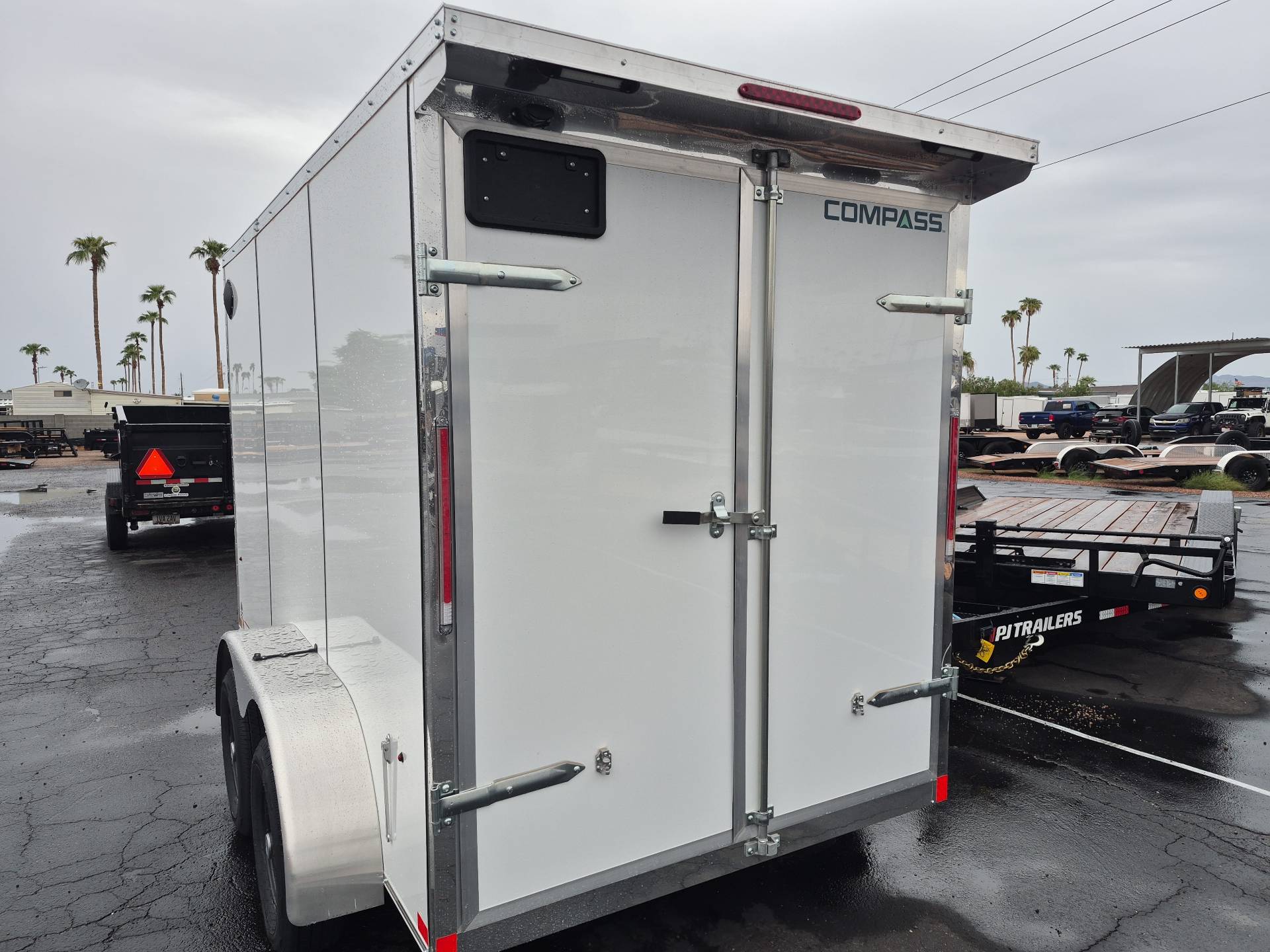 12x6 Jasper SE Flat Top Sloped V -Nose, 7K GVWR, Rear Double Doors - Image 4