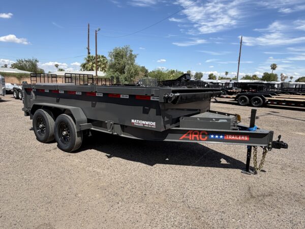 14x83 Scissor-Lift Dump, 14K GVWR, 24" Sides