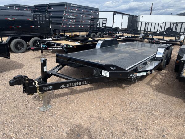 20x83 IronBull Tandem Axle Car Hauler Tilt, 10K GVWR, Steel Deck w/ Aluminum Trim