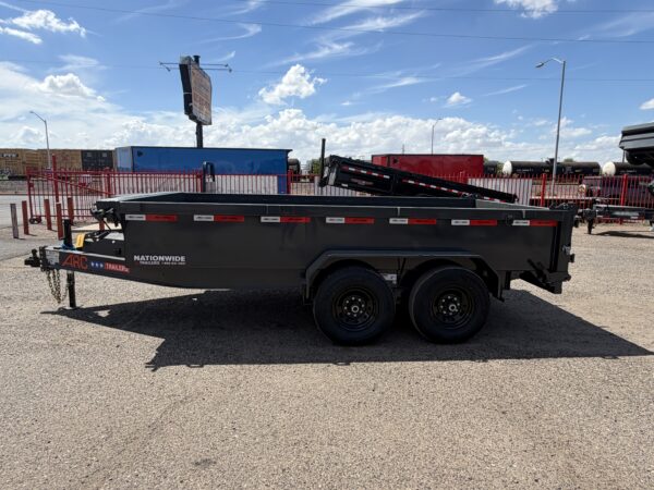 14x83 Scissor-Lift Dump, 14K GVWR, 24" Sides