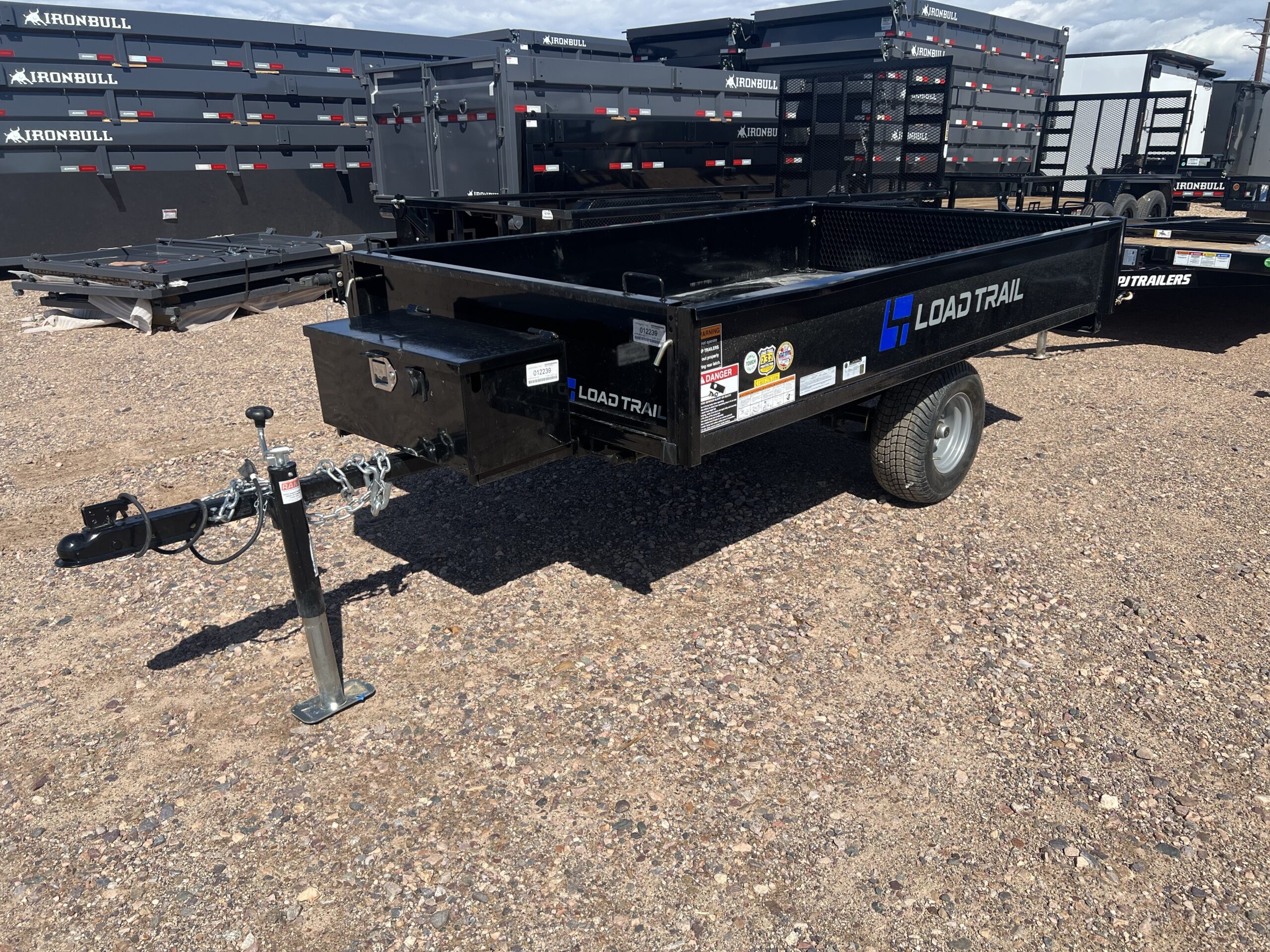 08x53 Single Axle Dump, 3K GVWR, w/ Ramps - Image 3
