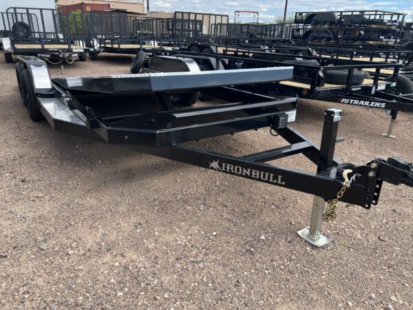 20x83 IronBull Tandem Axle Car Hauler Tilt, 10K GVWR, Steel Deck w/ Aluminum Trim