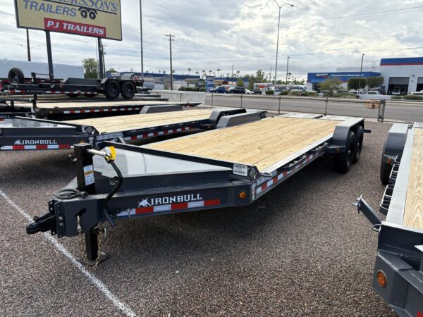 20x83 IronBull, Tandem Axle, 14K GVWR, Rampage Ramps