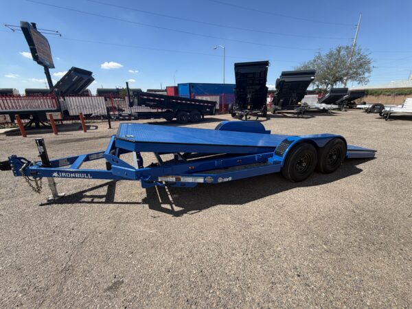20x83 IronBull Tandem Axle Car Hauler Tilt, 10K GVWR, Steel Deck