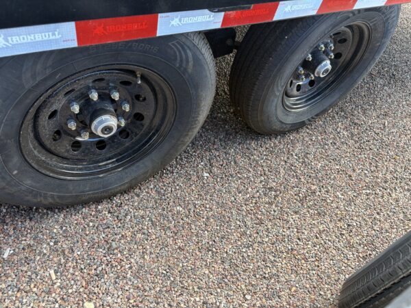 24x102 IronBull Deckover Tilt, Tandem Axle, 14K GVWR, Solar Charger