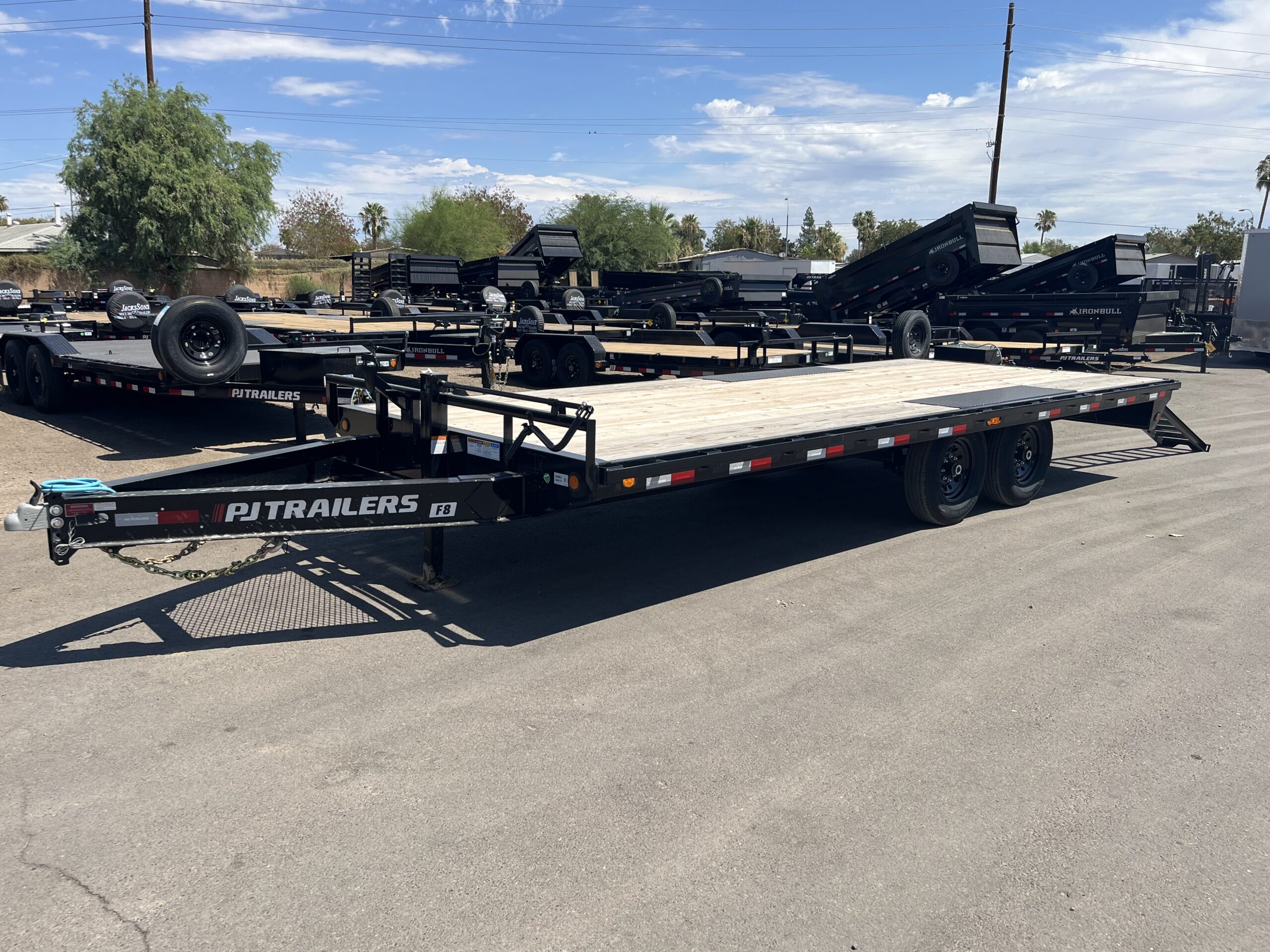20x102 Tandem Axle Deckover, 14K GVWR, Slide-In Ramps - Image 3