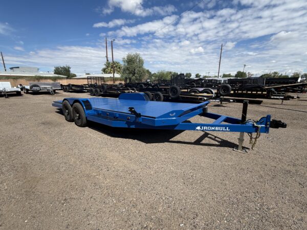 20x83 IronBull Tandem Axle Car Hauler Tilt, 10K GVWR, Steel Deck