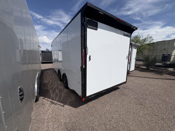 20x8.5 Jasper SE Car Hauler, 10K GVWR, White Vinyl Walls/Ceiling, Rubber Flooring, Ramp Door
