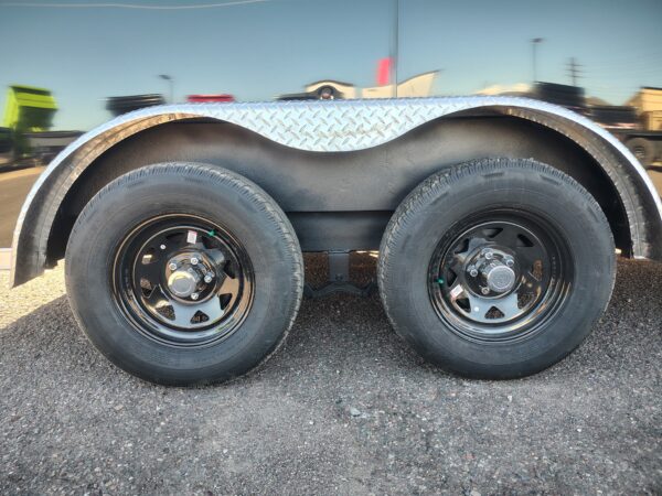14X7.5 Jasper SE Flat Top Sloped V-Nose, 7K GVWR, Ramp Door