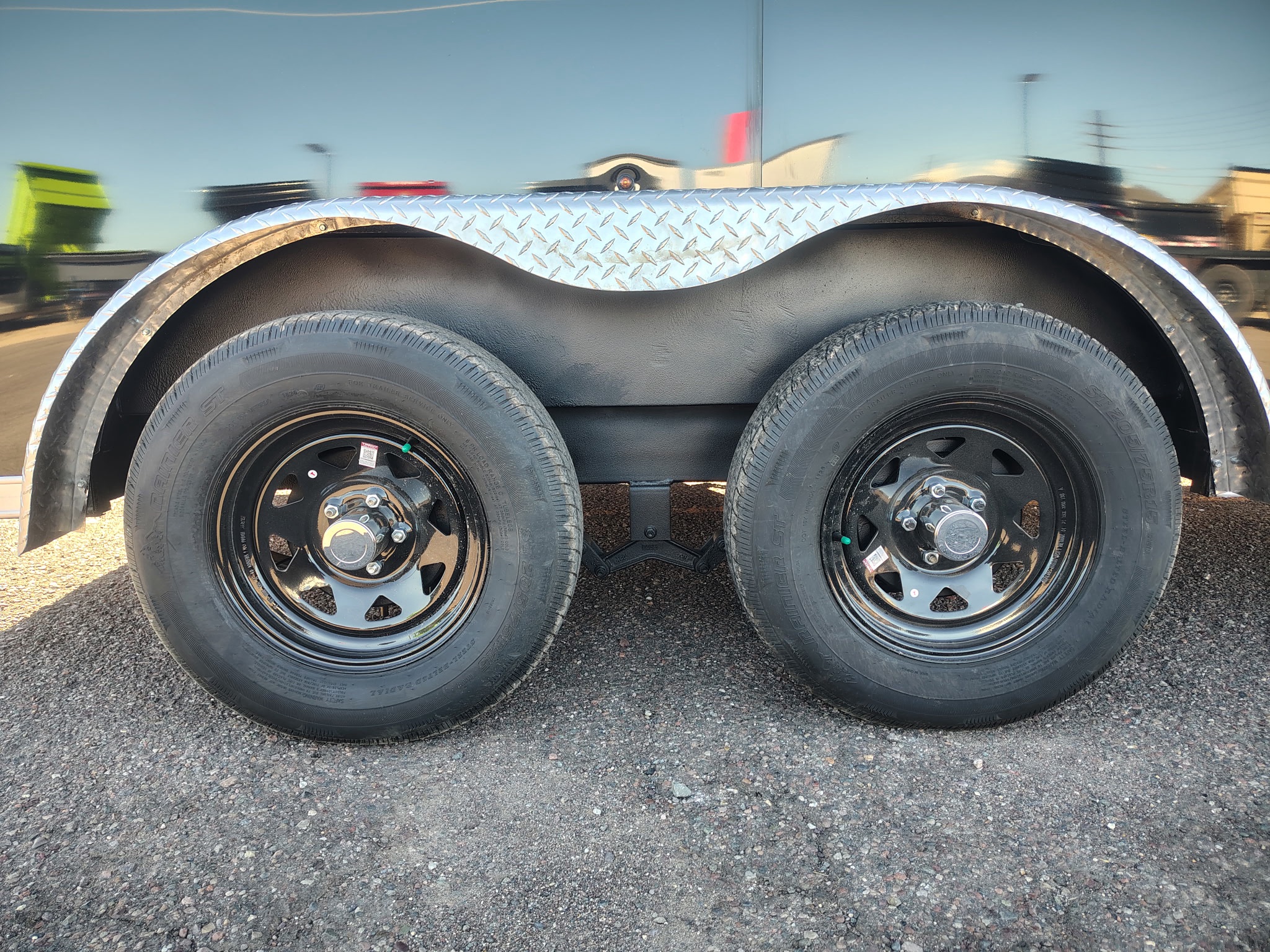 14X7.5 Jasper SE Flat Top Sloped V-Nose, 7K GVWR, Ramp Door - Image 7