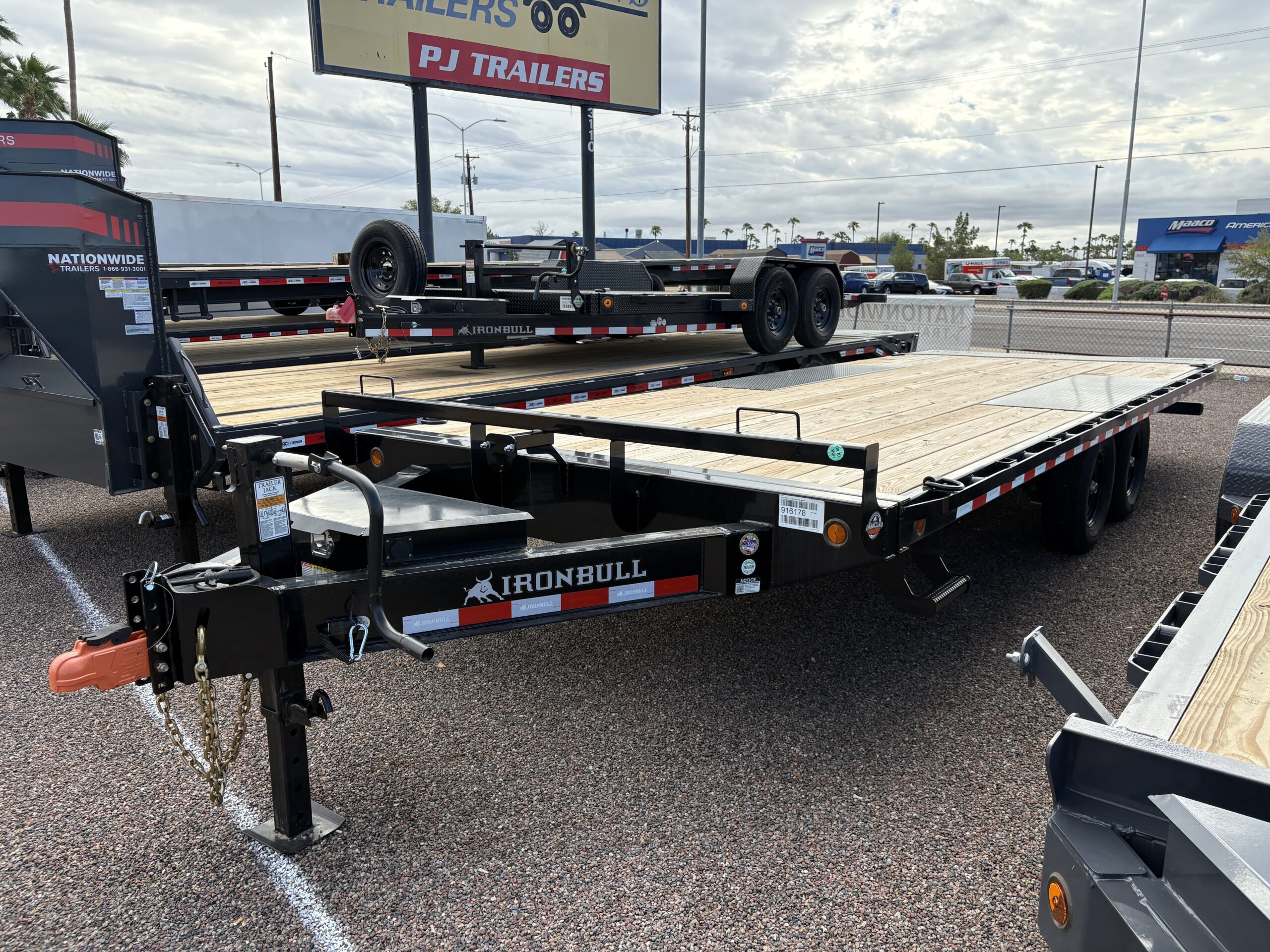 24x102 IronBull Deckover Tilt, Tandem Axle, 14K GVWR, Solar Charger - Image 2