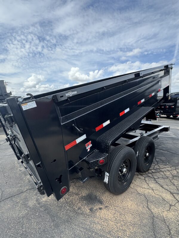 14x83 IronBull Tandem Axle Dump, 15K GVWR, 36" Sides, Solar Charger, 14 Ply Tires