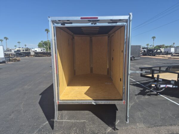 10x6 Jasper SE Flat Top Sloped V-Nose, 3K GVWR, Rear Double Doors