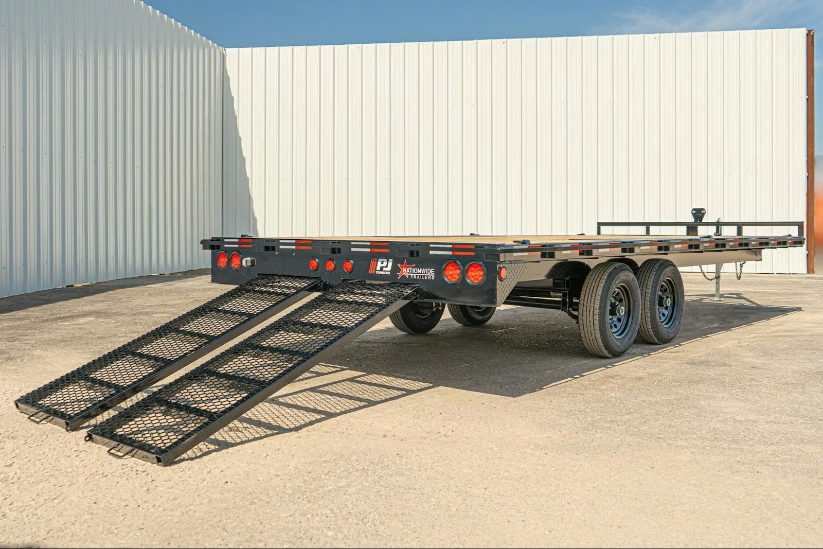 24x102 Tandem Axle Deckover, 10K GVWR, Slide In Ramps - Image 2