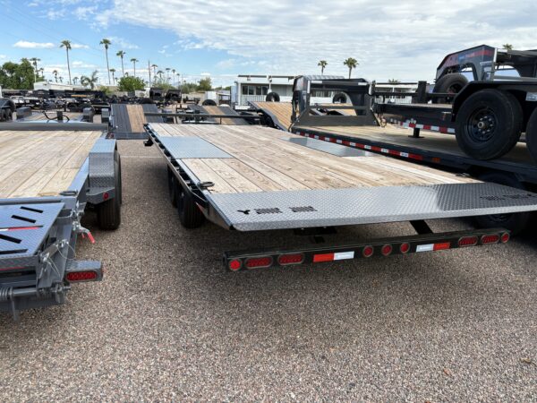 24x102 IronBull Deckover Tilt, Tandem Axle, 14K GVWR, Solar Charger