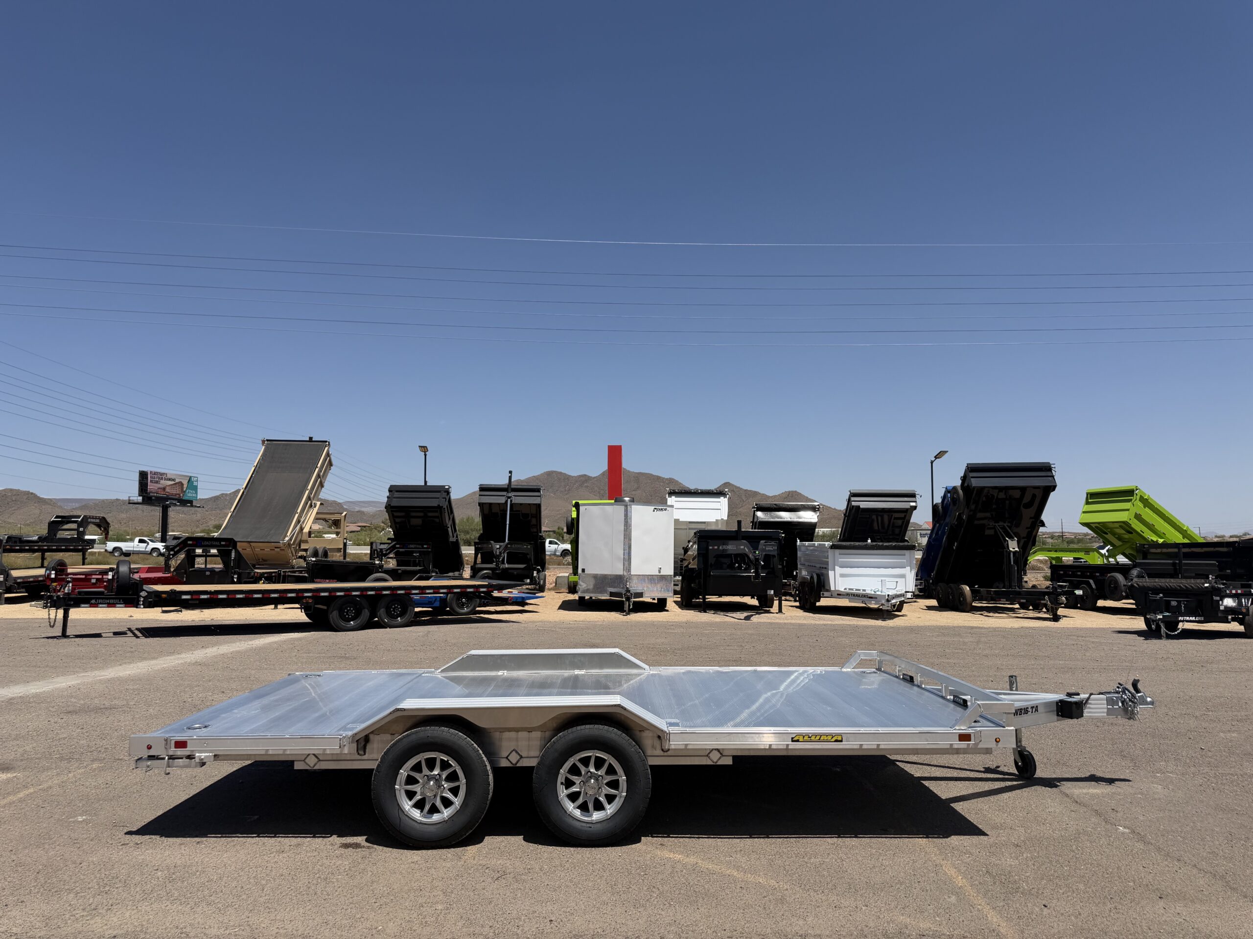 16x102 All Aluminum Wide Body, 7K GVWR, Heavy Tandem Axle, Drive-Over Fenders, Ramps, RTD (WB16H-TA-EL-DOF-R-RR-RTD) - Image 9