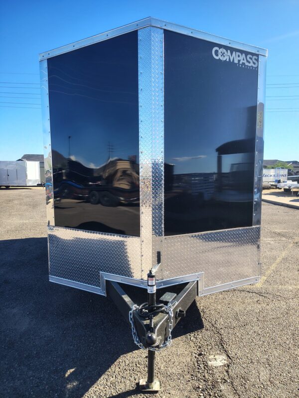 14X7.5 Jasper SE Flat Top Sloped V-Nose, 7K GVWR, Ramp Door