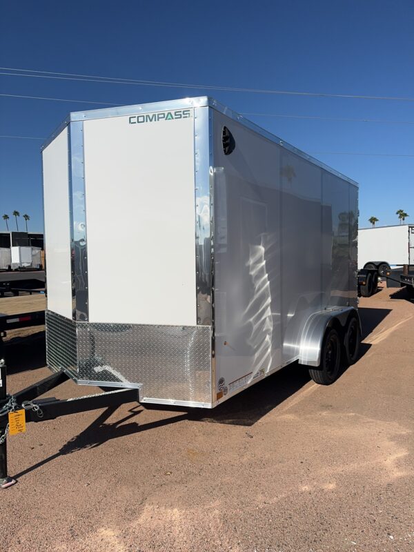 14x7 Indigo DLX, 7K GVWR, Rear Double Doors
