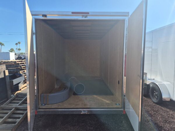 14x7 Indigo DLX Flat Top V-Nose, 7K GVWR, Rear Double Doors