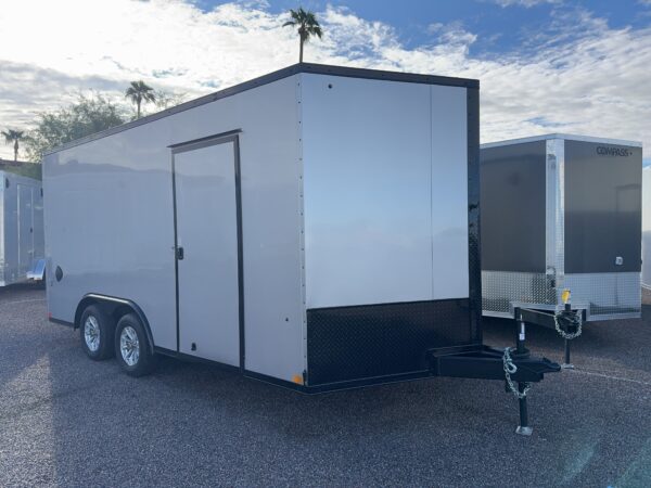 16x8.5 Jasper SE Car Hauler, 7K GVWR, Ramp Door