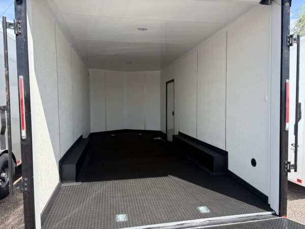 20x8.5 Jasper SE Car Hauler, 10K GVWR, White Vinyl Walls/Ceiling, Rubber Flooring, Ramp Door