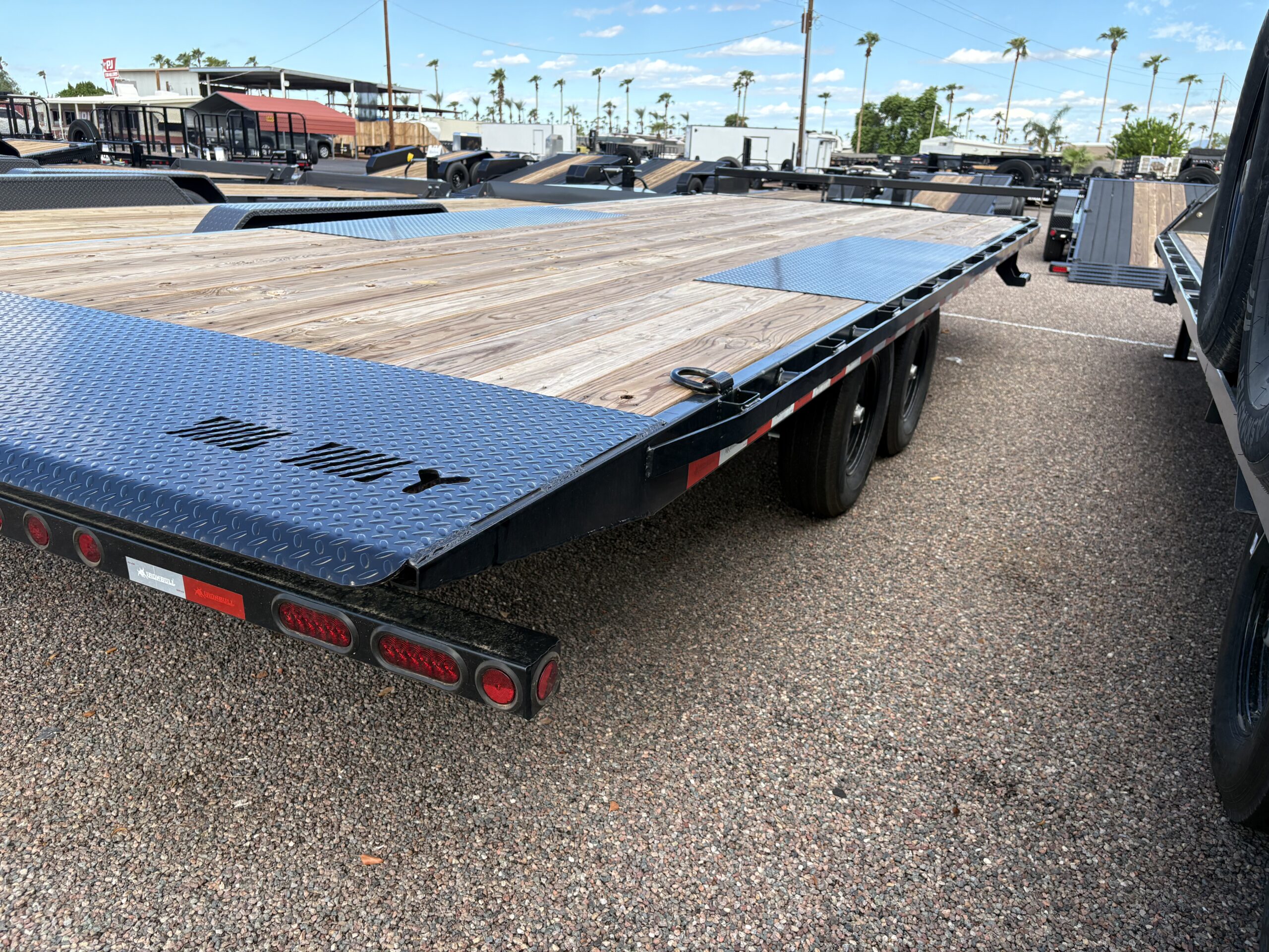 24x102 IronBull Deckover Tilt, Tandem Axle, 14K GVWR, Solar Charger - Image 5