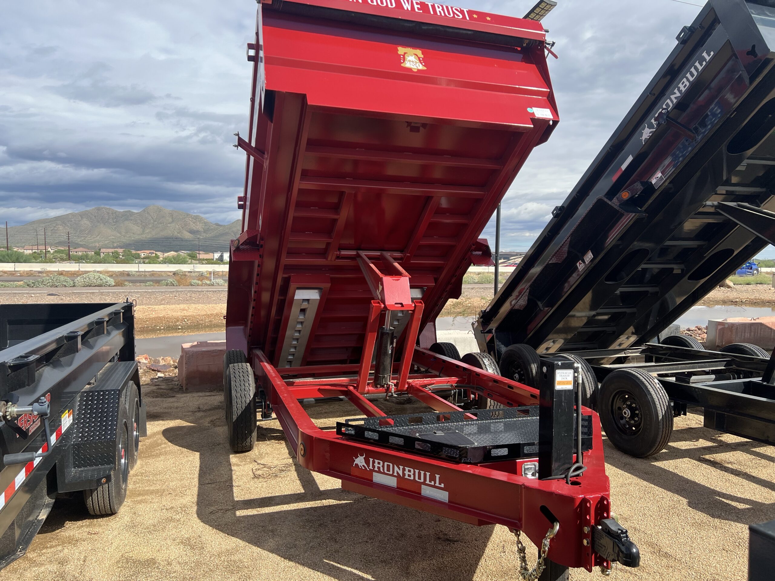 14x83 IronBull Tandem Axle Dump, 14K GVWR, 36" Sides, 14 Ply Tires *America 250 Edition* - Image 9