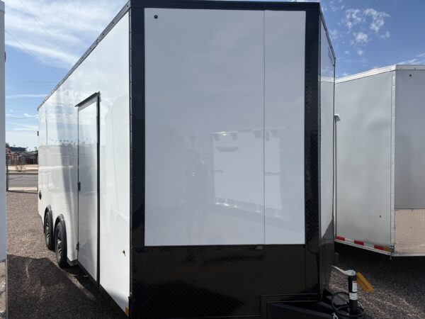 20x8.5 Jasper SE Car Hauler, 10K GVWR, White Vinyl Walls/Ceiling, Rubber Flooring, Ramp Door