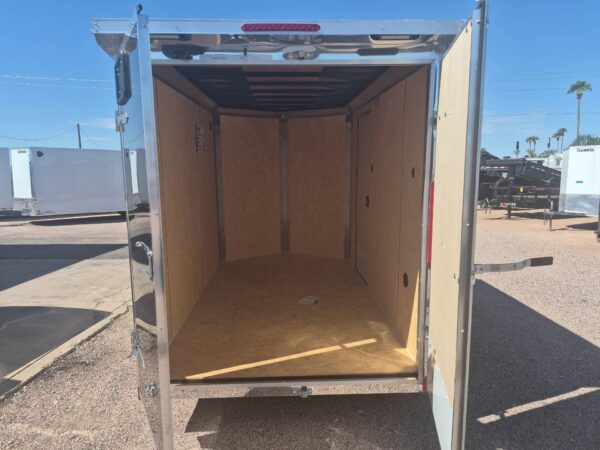 10x6 Jasper SE Flat Top Sloped V-Nose, 3K GVWR, Rear Double Doors